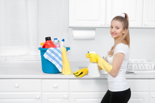 Kitchen deep cleaning during move out service
