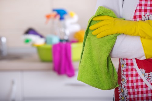 Local Merton cleaning professional preparing a property for a deep clean
