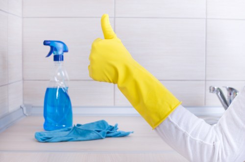 Spot treatment and stain removal on a residential carpet