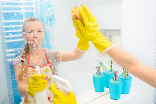 Cleaning dust and residue after construction work