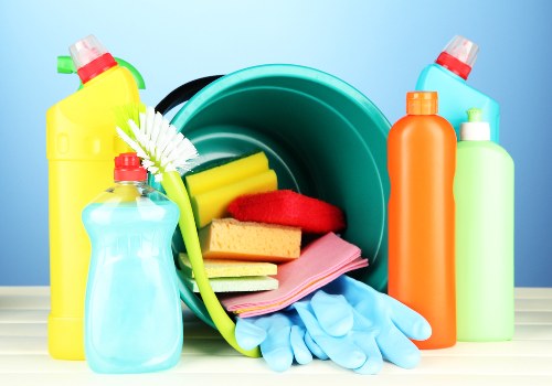 Applying cleaning solution inside an oven for grease removal