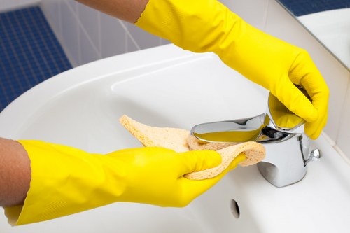 Final walkthrough of a clean rental property